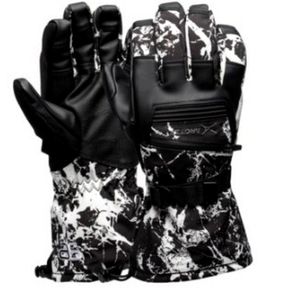 NWT Men's Arctix insulated gloves 3M Crackled charcoal color, strap and pocket